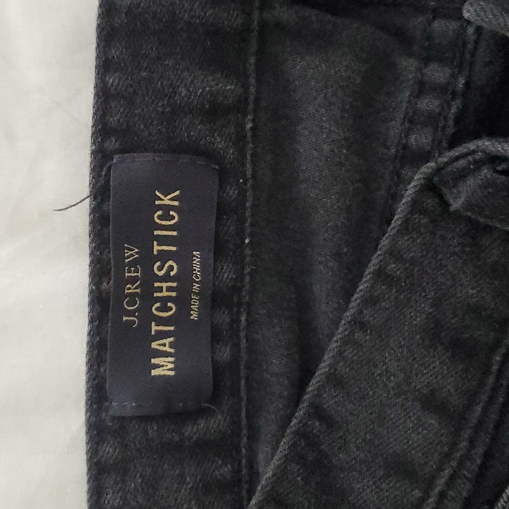 J. Crew Matchstick black jeans size 25 regular